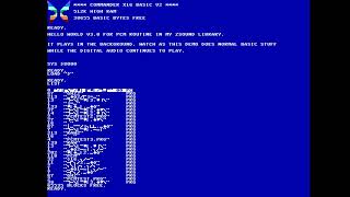 Commander X16: PCM background player code test