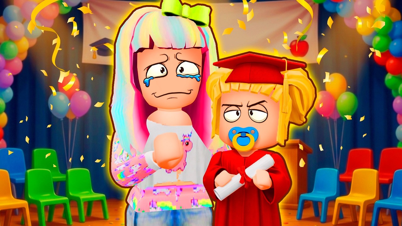 Она так быстро растёт!! Малышка Кира закончила подготовительную группу детского сада!!