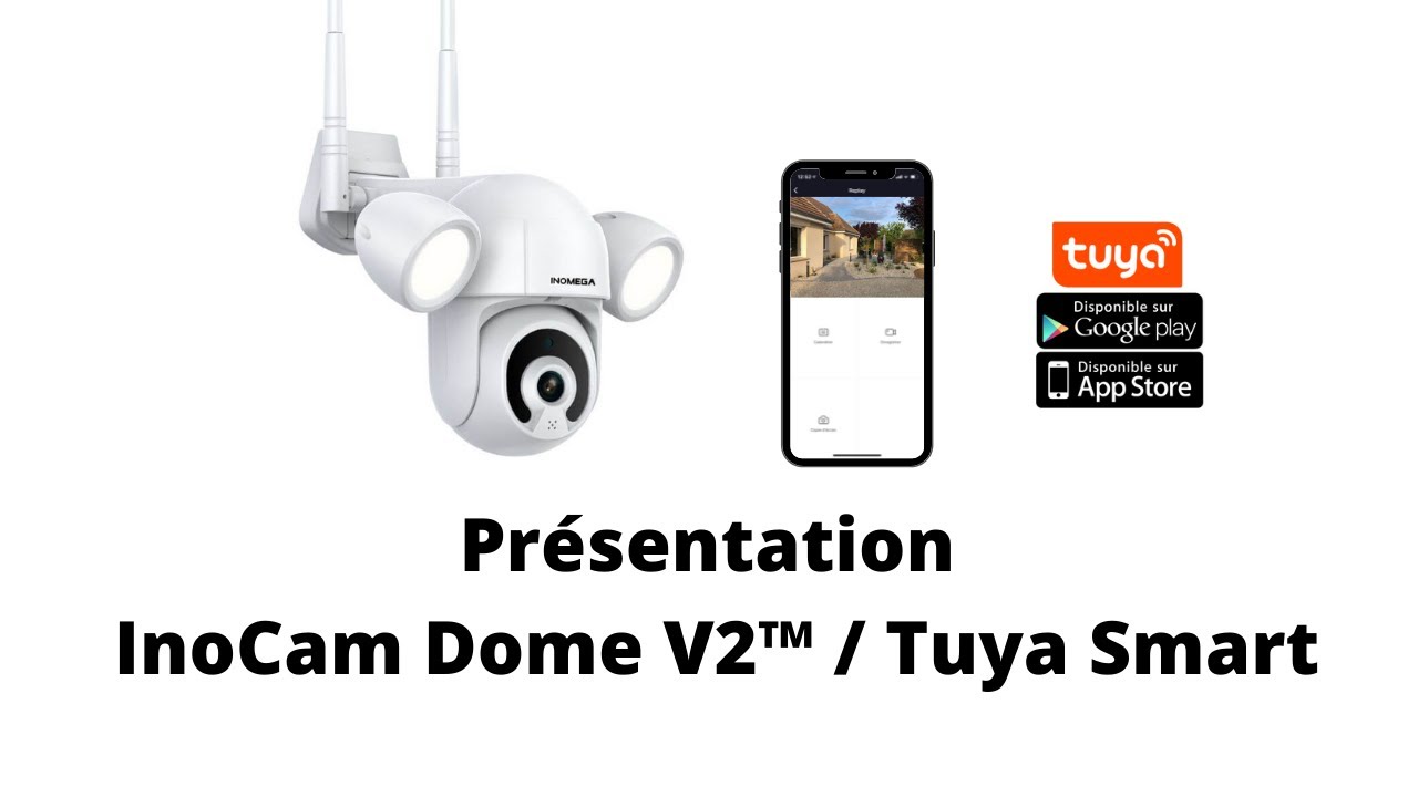 InoCam Dome™ Caméra Intérieure/Extérieure Motorisée 1080P