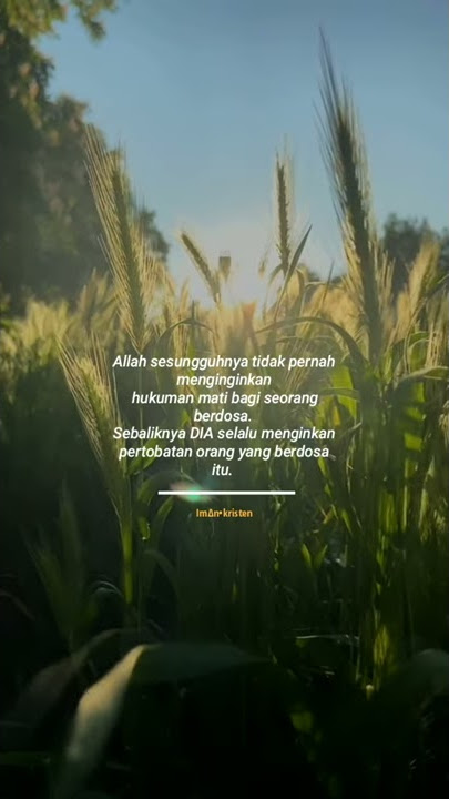 Story WA rohani Kristen 30 detik