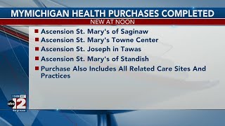 MyMichigan Health has successfully completed the purchase of multiple Ascension Michigan locations