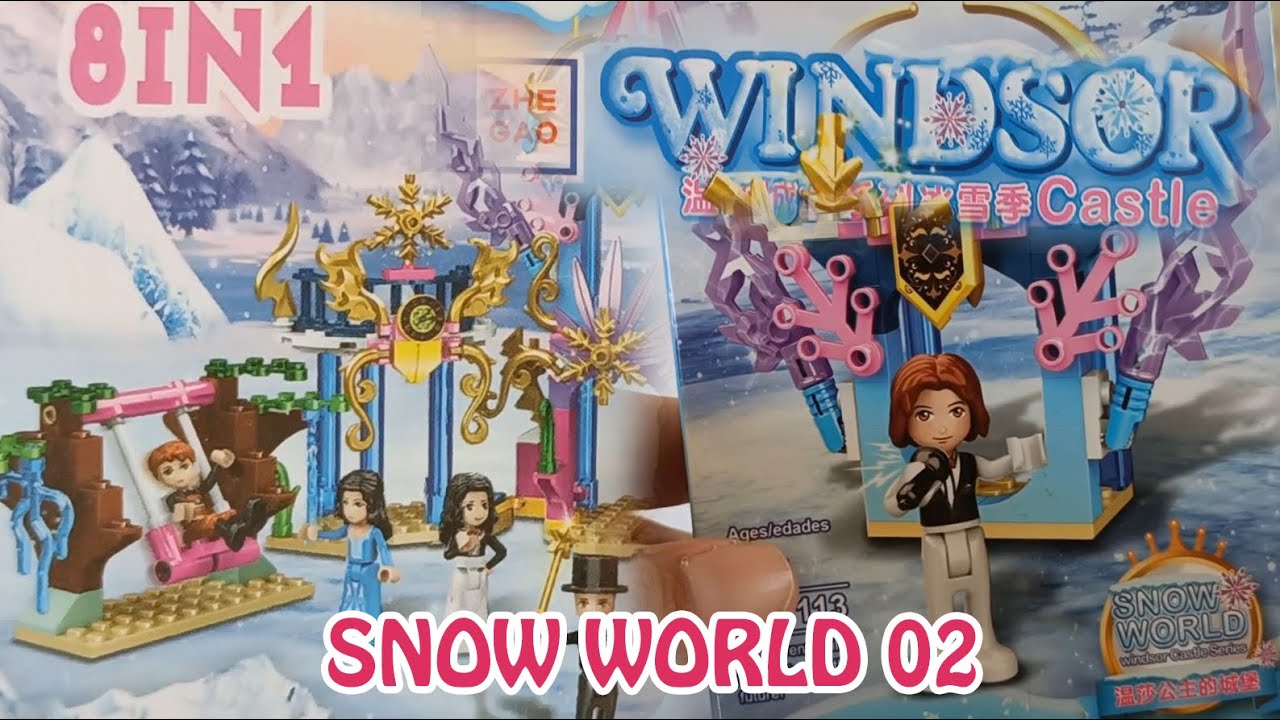 ENJOY!!! Windsor Castle Building Block Snow World Series The Singer