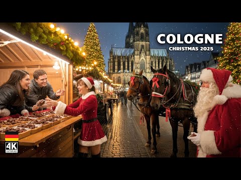 Cologne Rainy Christmas Market View live cam preview