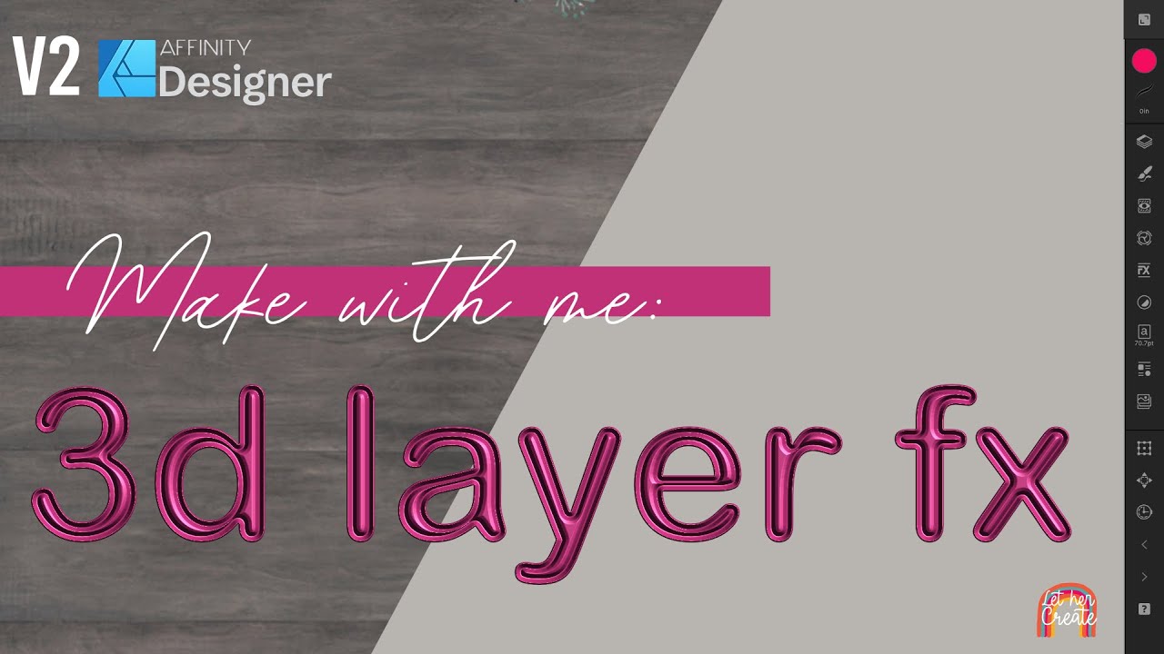 3D Layer Fx in Affinity Designer - YouTube