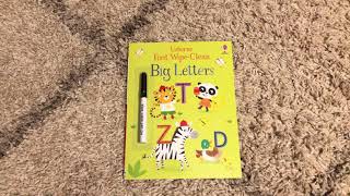 Usborne Books & More First Wipe-Clean Big Letters