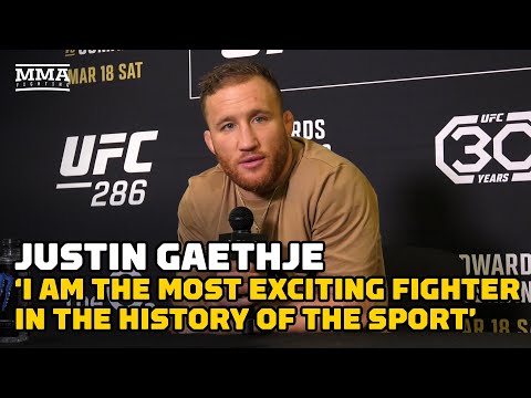 Justin Gaethje Believes Hes Most Exciting Fighter in History of MMA 