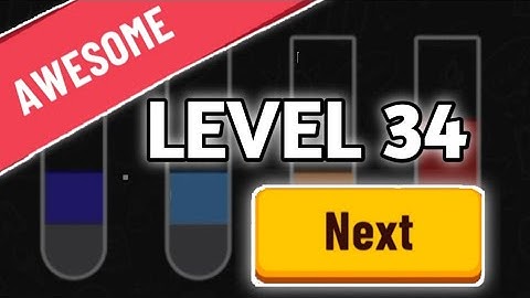 WATER SORT PUZZLE LEVEL 34