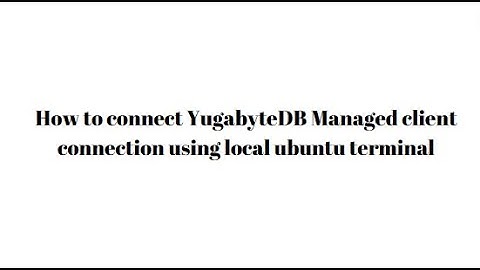How to install YugabyteDB 1 node cluster using Linux (Ubuntu LTS 22.04.3) locally