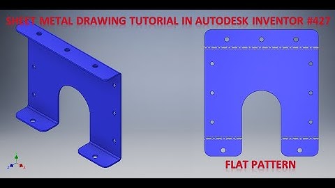 Sheet Metal Drawing Tutorial in Autodesk Inventor || Inventor Tutorials for Beginners || 3d Drawings