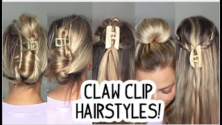 HOW TO: EASY CLAW CLIP HAIRSTYLES YOU NEED TO TRY! Short, Medium