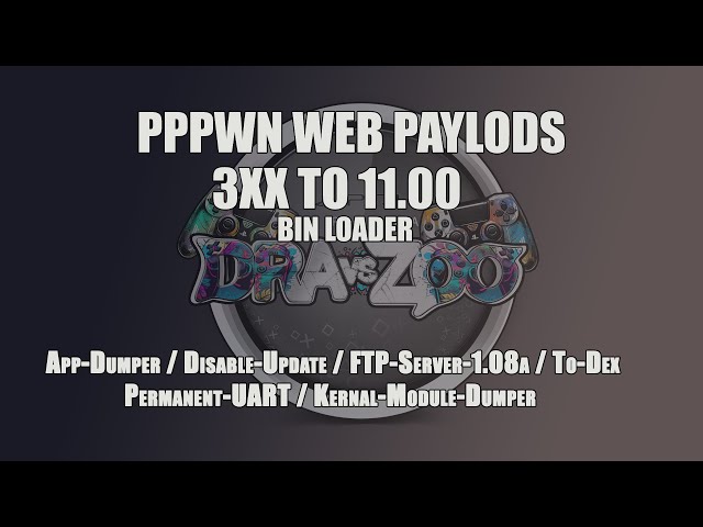 PS4 PPPwn Web Paylods 3.xx to 11.00 on Kameleon HOST аnd BinLoader Server class=