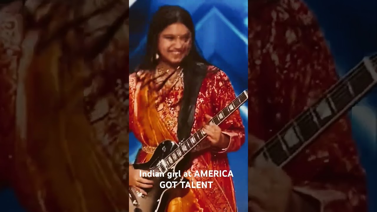 Indian girl maya at AMERICA GOT TALENT #guitar #music #guitarist #rock #indian