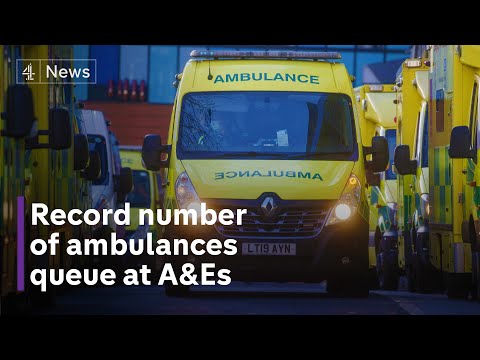 Record number of ambulances delayed handing over patients at hospitals in England