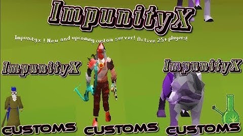 IMPUNITYX [317 CUSTOM] CUSTOM RSPS! Insanely UNIQUE!