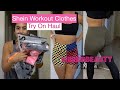 SHEIN Workout Clothes Try On Haul
