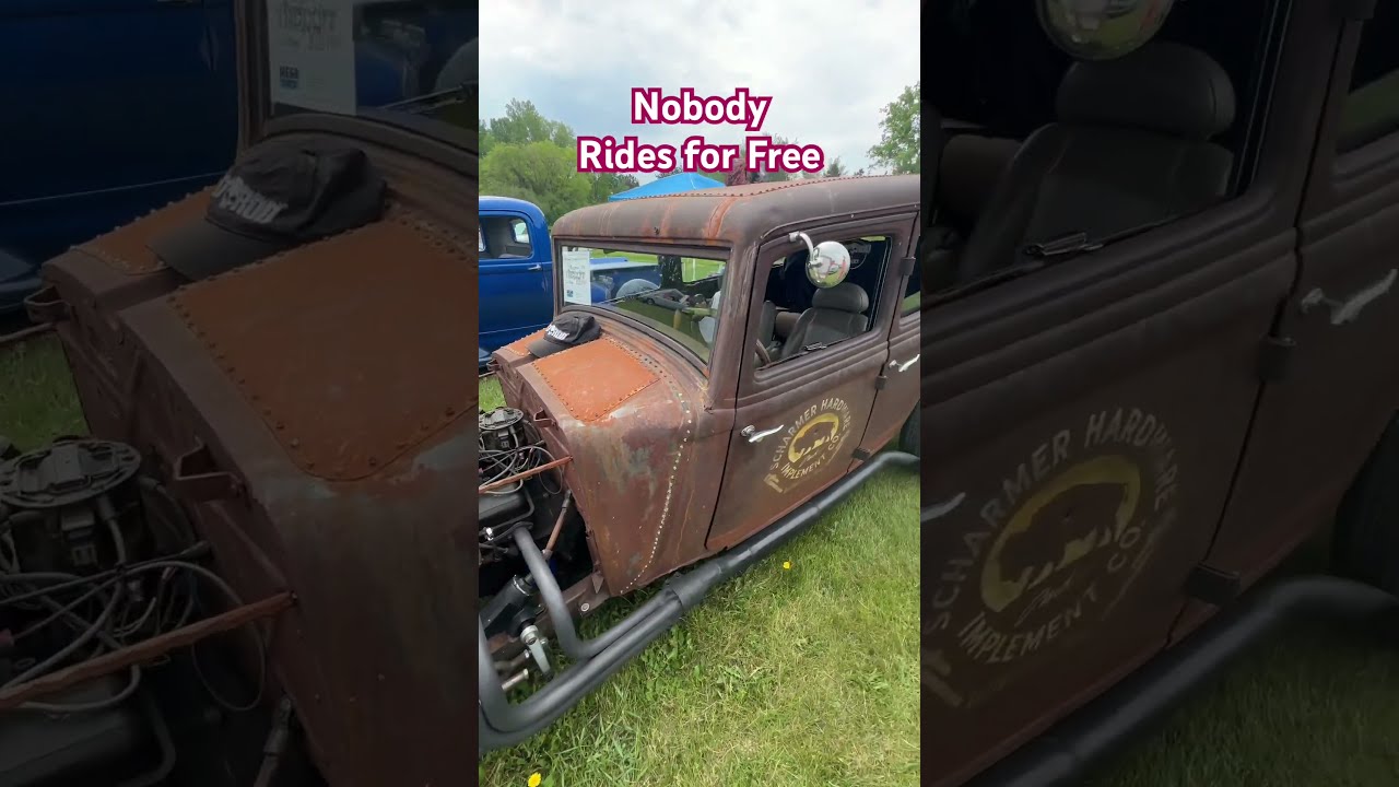 Nobody Rides For Free Mopar Rat Rod