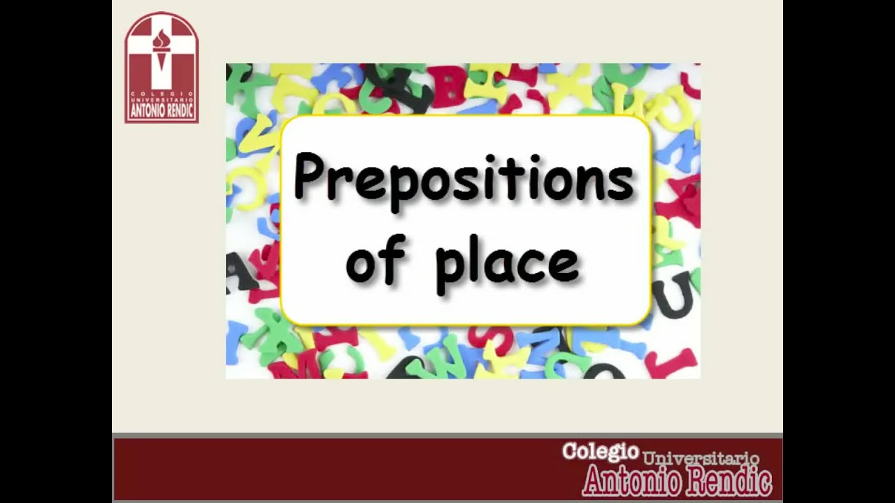 PREPOSITIONS OF PLACE - YouTube