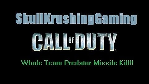 MW3 Whole Team Predator Missle Kill in SnD