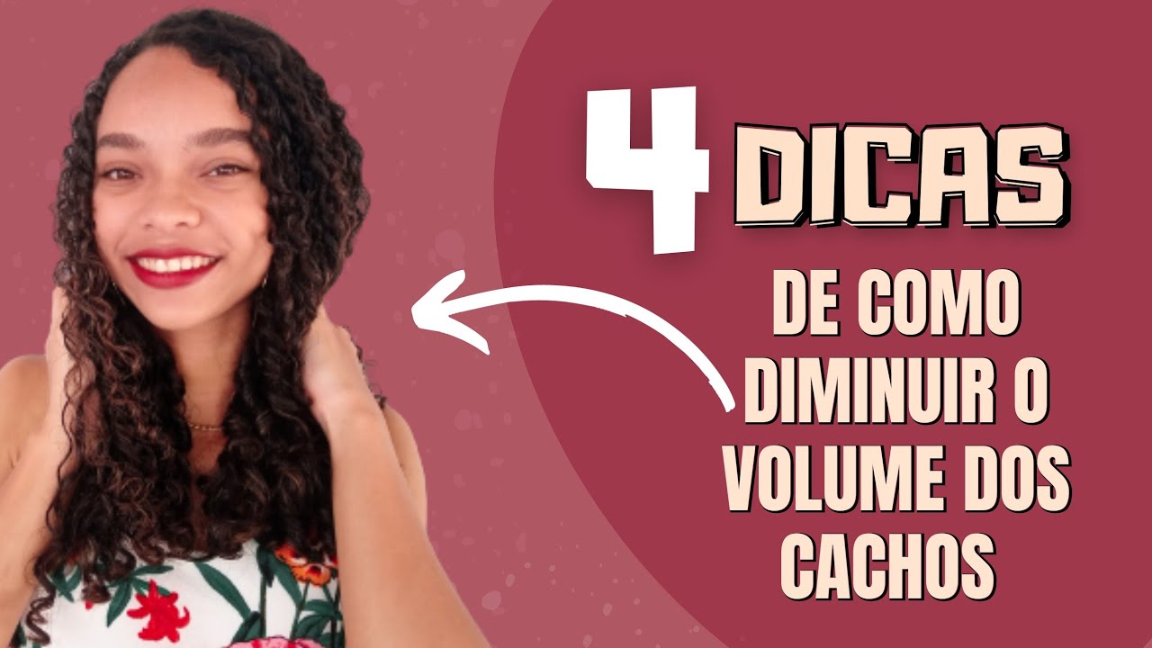 Como DIMINUIR O VOLUME do cabelo cacheado - YouTube
