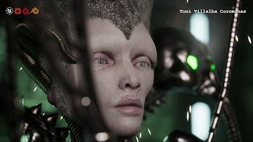 3D game character AlienQueen testing morph targets in Unreal Engine 4