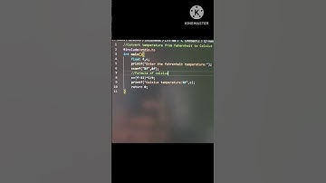 Convert Fahrenheit to Celsius | #shorts #coding #coder #c #education