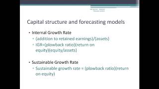 FIN 303 Financial Forecasting Video Part 2