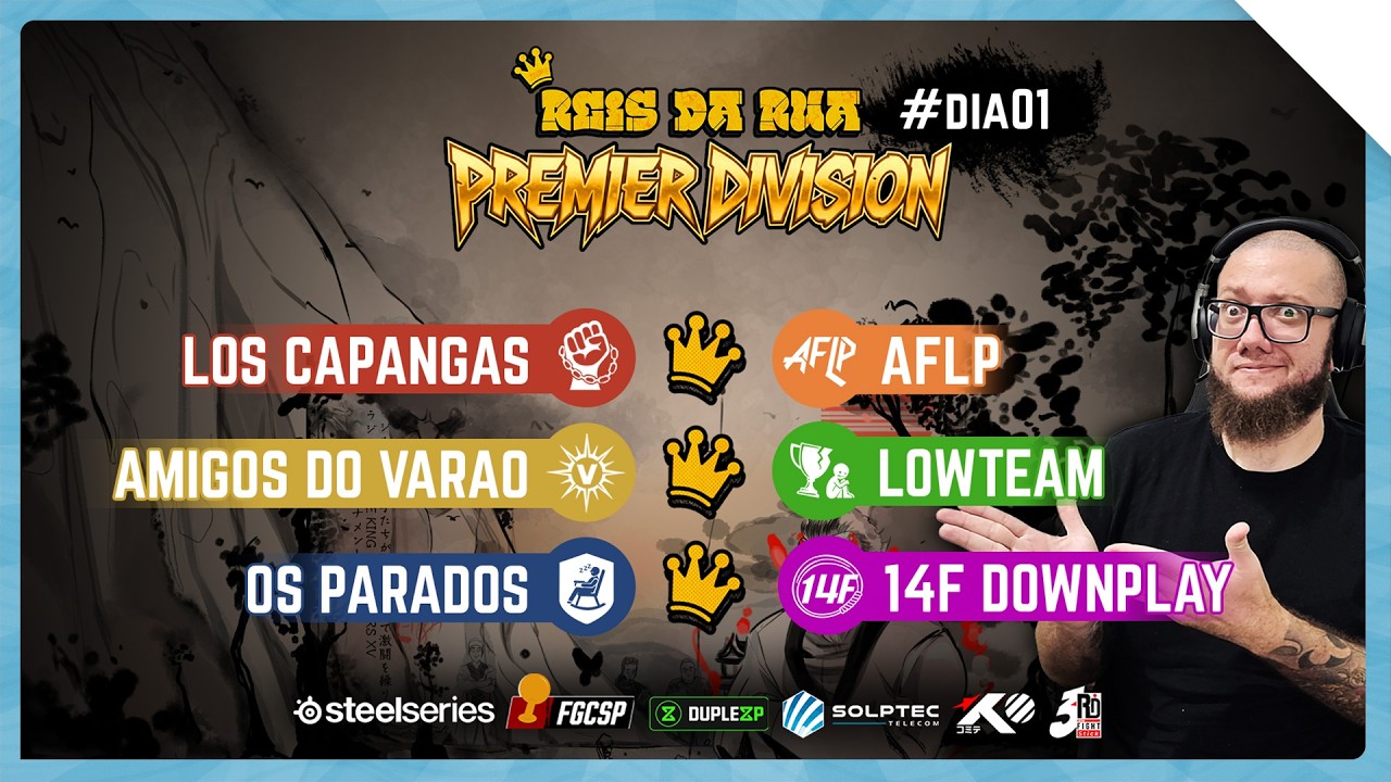 💥REIS DA RUA: PREMIER DIVISION - KOFXV #DIA01 - LAU, PITER, KANG, MOBBY, RAMONDF, FERNANDO