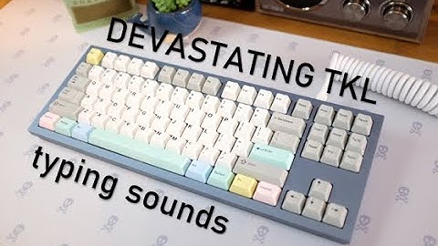 DEVASTATING TKL Keyboard Typing Sounds ASMR | Boba U4T Switches