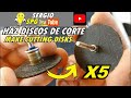 ⚒ Como HACER unos DISCOS de CORTE para MINITALADRO DREMEL ⚒ How to MAKE CUTTING DISCS for MINI DRILL