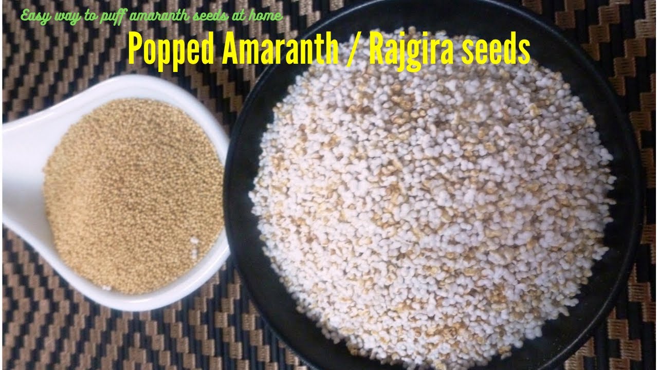 How to puff Amaranth seeds at home /  Pop Amaranth or Rajgira seeds / Healthically / SHORTS | Healthically Kitchen