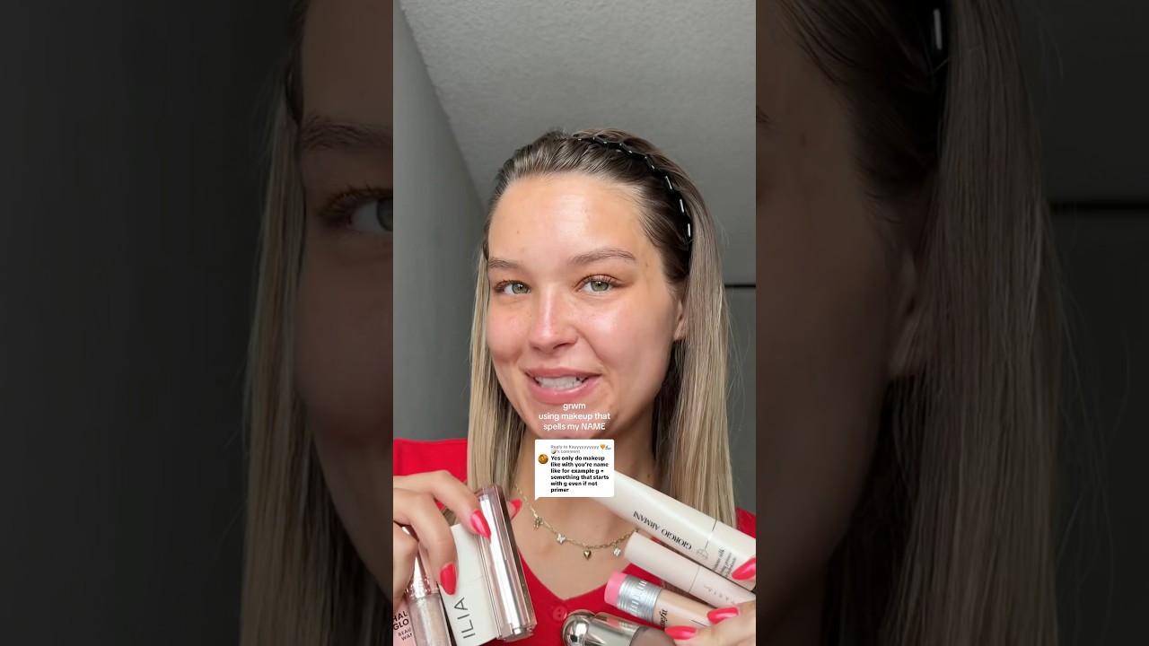 grwm пишет моё ИМЯ в макияже! 