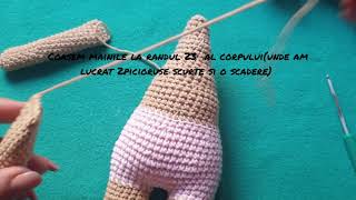 Papusa Crosetata Sophie( Tutorial Video Pas Cu Pas)- Partea A 3a- Mainile Papusa Crosetata Sophie( Tutorial Video Pas Cu Pas)- Partea A 3a- Mainile