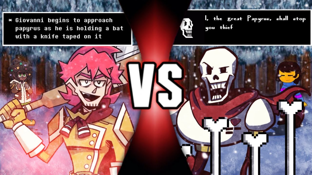 VS Trailer: Giovanni Potage vs Papyrus (Epithet Erased vs Undertale)