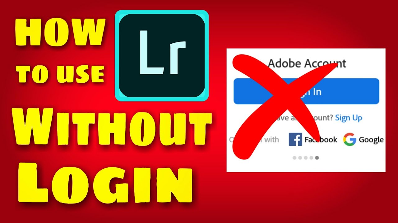 How to use Lightroom Offline | How to use lightroom without log in | ck