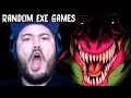 BARNEY IS ANGRY THAT I HACKED HIS GAME!! | 3 Random Horror Games! (EXE Edition)