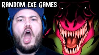 BARNEY IS ANGRY THAT I HACKED HIS GAME!! | 3 Random Horror Games! (EXE Edition)