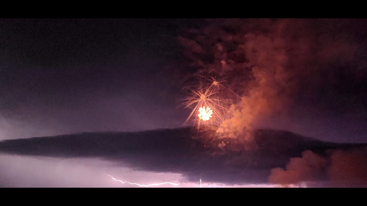 Chain lightning Fireworks Canada Day 2025 Innisfail