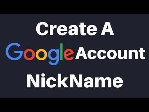 Video How To Create A Google Account Nickname - youtube