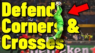 How To Deal With Crosses - Goalkeeper Tips And Tutorial - Defend Corners Tutorial - Catch High Balls