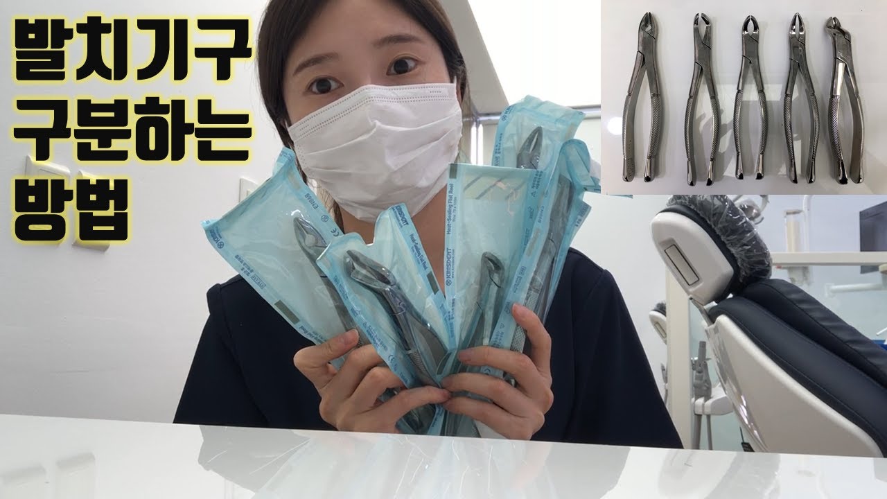 치위생사 교육 영상,  구강외과 발치기구 구분하기 , 상악 하악 발치 포셉 ㅣ 치과위생사 실습