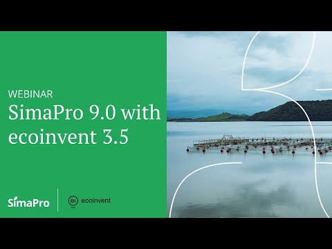 Webinar | SimaPro 9.0 with ecoinvent 3.5