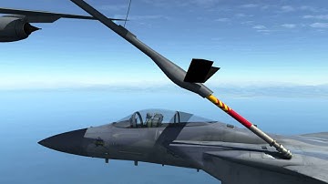 Aerial refueling in the F-15C DCS world