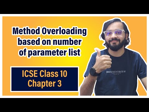 Method Overloading Program 01 | ICSE Class 10 | Arth Vahaluwala