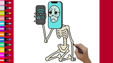How to Draw Pot Hotspot Bro 😂 Drawing a WIFI Guy