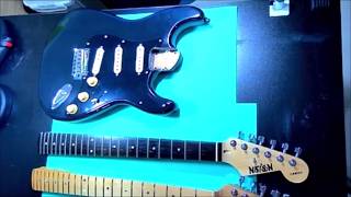 MOON ストラト(ネックを外して発送) ストラトのネック交換 - YouTube