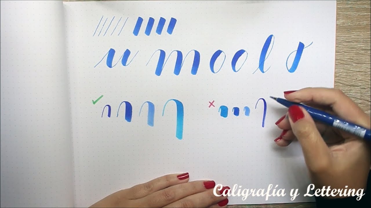 Lettering for Beginners: Thin Upstroke and Thick Downstroke 