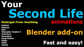 Second Life Animation - BVH, ANIM, FBX, DAE, Unreal, Unity, Mixamo, anything, anywhere, fast, easy