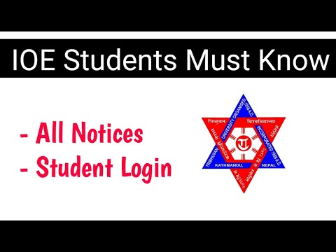 IOE Engineering Student Login and Notice Websites - IOE Student Must Know