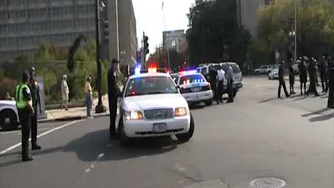 Transformers 3 Washington DC Shoot - Bumblebee Head On Crash Part 3