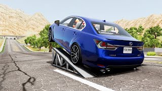 محاكي الحوادث : تدحرج السيارات بسرعة (23) ?? BeamNG drive